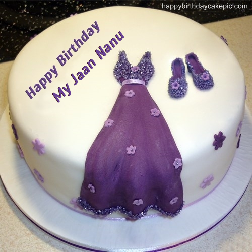 write name on Dress Birthday Cakes for Girls